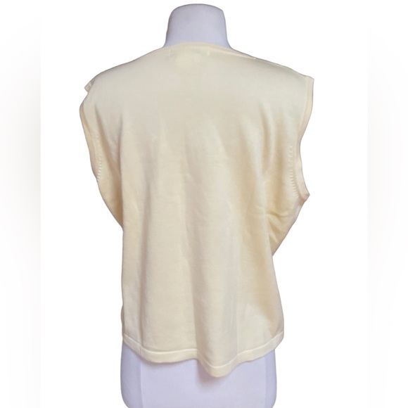 Vintage Jack B. Quick‎ Beaded & Embroidered Lightweight Sweater Tank Top - Picture 4 of 5